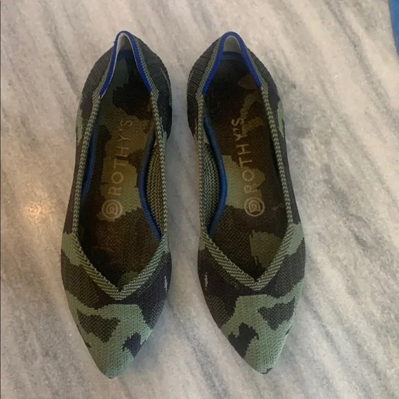 Rothy\'s Green Camo Slip-On Loafers Rothy main image 4